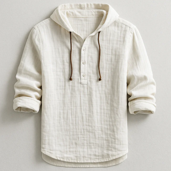Camicia leggera con cappuccio
