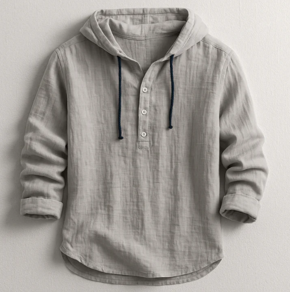 Camicia leggera con cappuccio